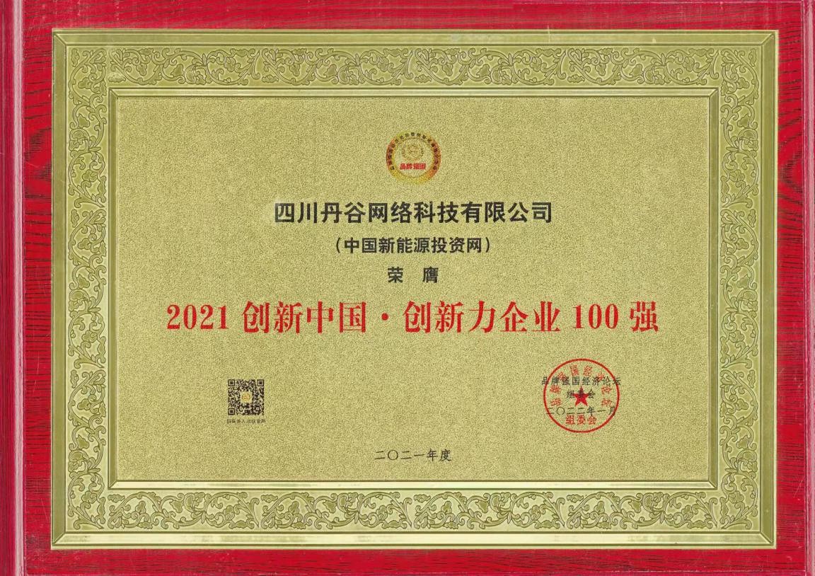 四川丹谷网络科技(中国新能源投资网)出席2021品牌强国(博鳌)经济论坛